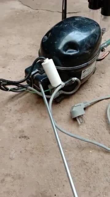 冰箱压缩机改气泵视频,一招变废为宝的实用教程